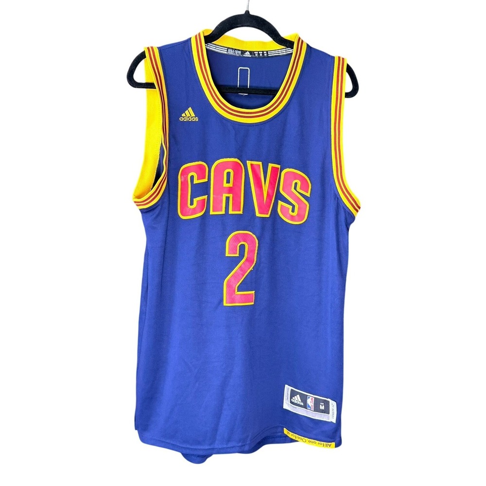 Adidas Basketball Jersey Mens Medium Blue Kyrie Irving Cleveland Cavaliers #2